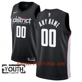 Washington Wizards Trikot Benutzerdefinierte 2018-19 Nike City Edition Schwarz Swingman - Kinder